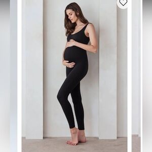 Elegant Black Maternity Jumpsuit